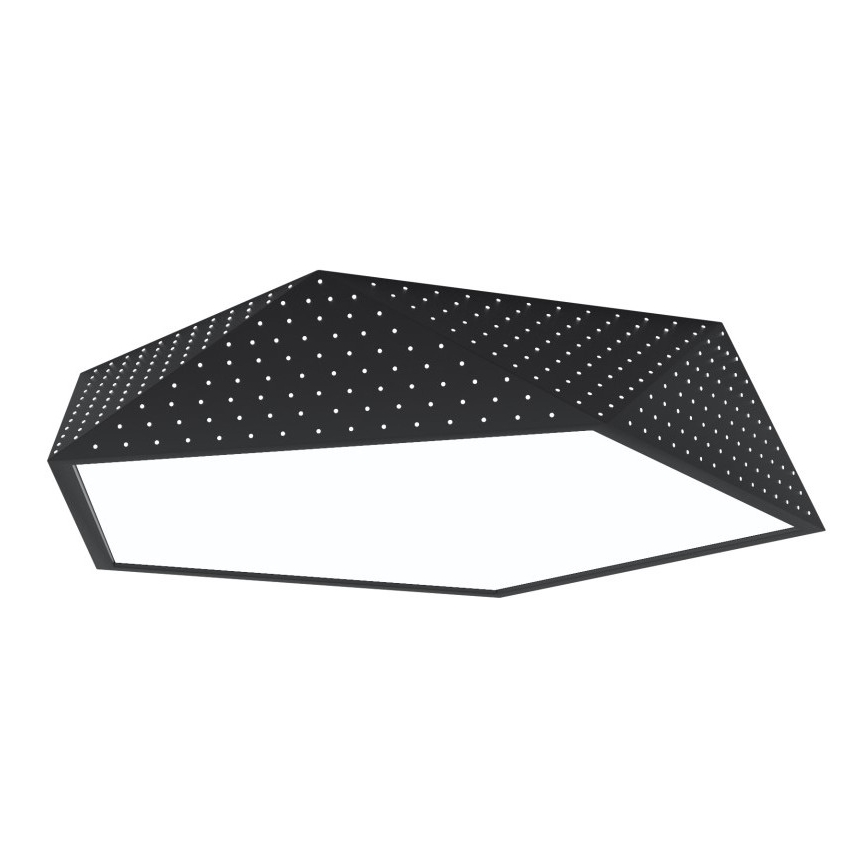 Immax NEO 07151-B60 - LED Dimmable ceiling light BRILIANT LED/45W/230V Wi-Fi Tuya black + remote control