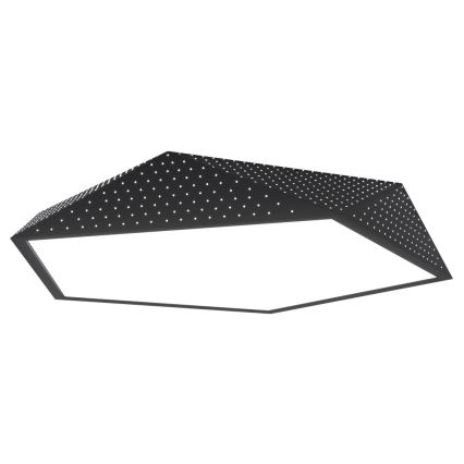 Immax NEO 07151-B80 - LED Dimmable ceiling light BRILIANT LED/56W/230V Wi-Fi Tuya black + remote control