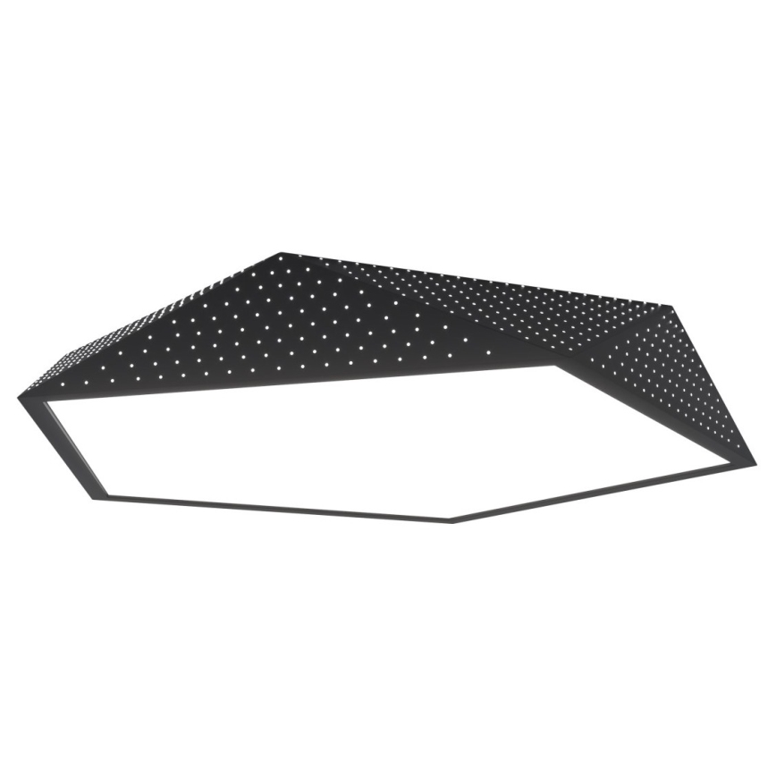 Immax NEO 07151-B80 - LED Dimmable ceiling light BRILIANT LED/56W/230V Wi-Fi Tuya black + remote control