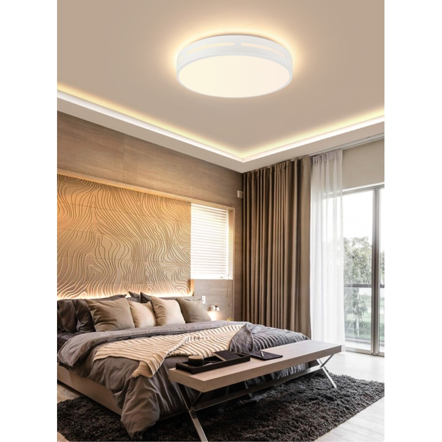 Immax NEO 07153-W30 - LED Dimmable ceiling light NEO LITE PERFECTO LED/24W/230V Wi-Fi Tuya white + remote control