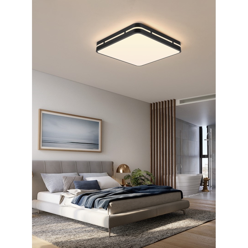 Immax NEO 07154-B30 - LED Dimmable ceiling light NEO LITE PERFECTO LED/24W/230V Wi-Fi Tuya black + remote control