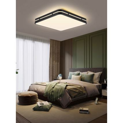 Immax NEO 07154-B30 - LED Dimmable ceiling light NEO LITE PERFECTO LED/24W/230V Wi-Fi Tuya black + remote control