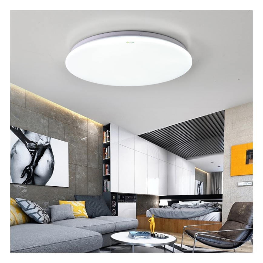 Immax NEO 07156-38 - LED Dimmable ceiling light ANCORA LED/24W/230V 2700-6500K Wi-Fi +remote control Tuya