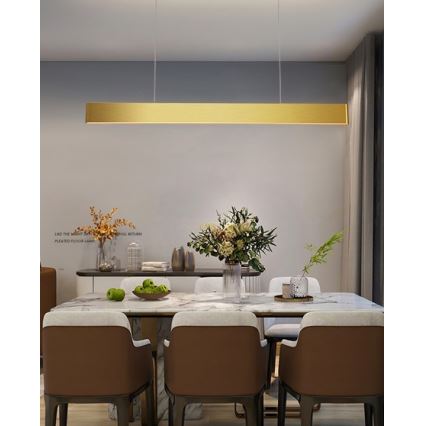 Immax NEO 07157-G120X - LED RGB+CCTW Dimmable chandelier on a string MILANO LED/40W/230V Tuya gold