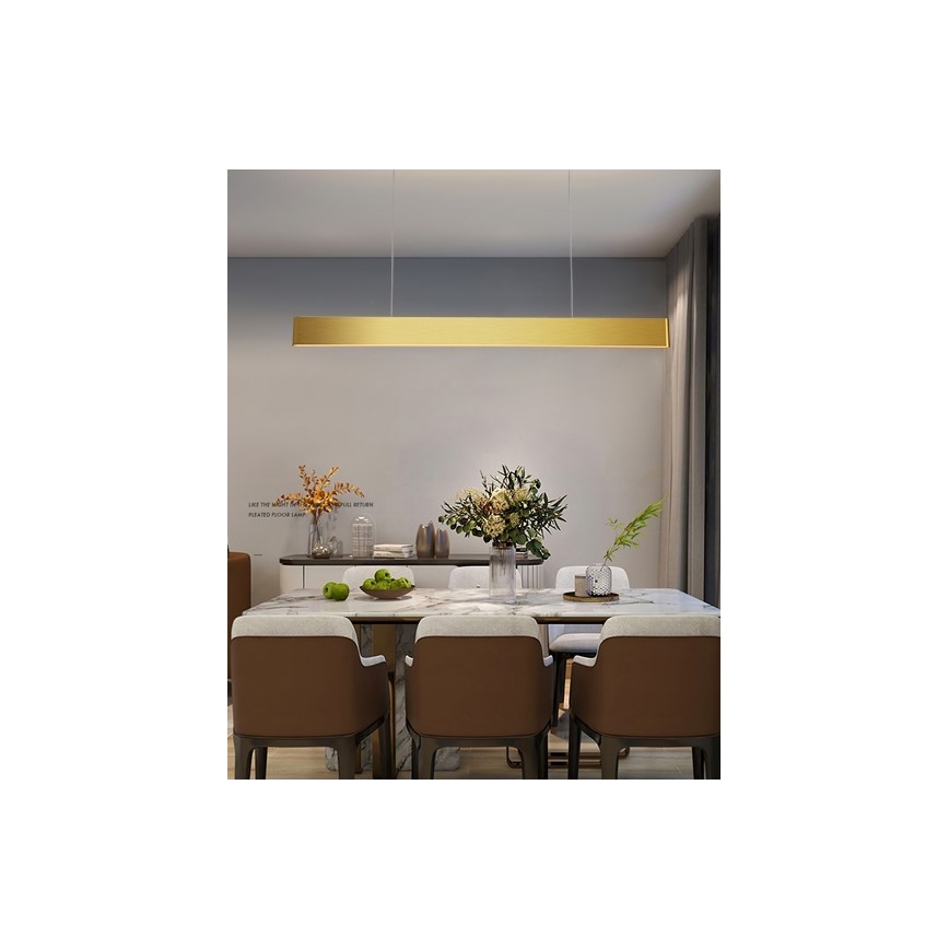 Immax NEO 07157-G120X - LED RGB+CCTW Dimmable chandelier on a string MILANO LED/40W/230V Tuya gold