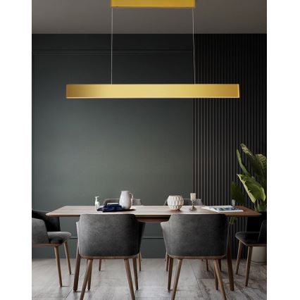 Immax NEO 07157-G120X - LED RGB+CCTW Dimmable chandelier on a string MILANO LED/40W/230V Tuya gold
