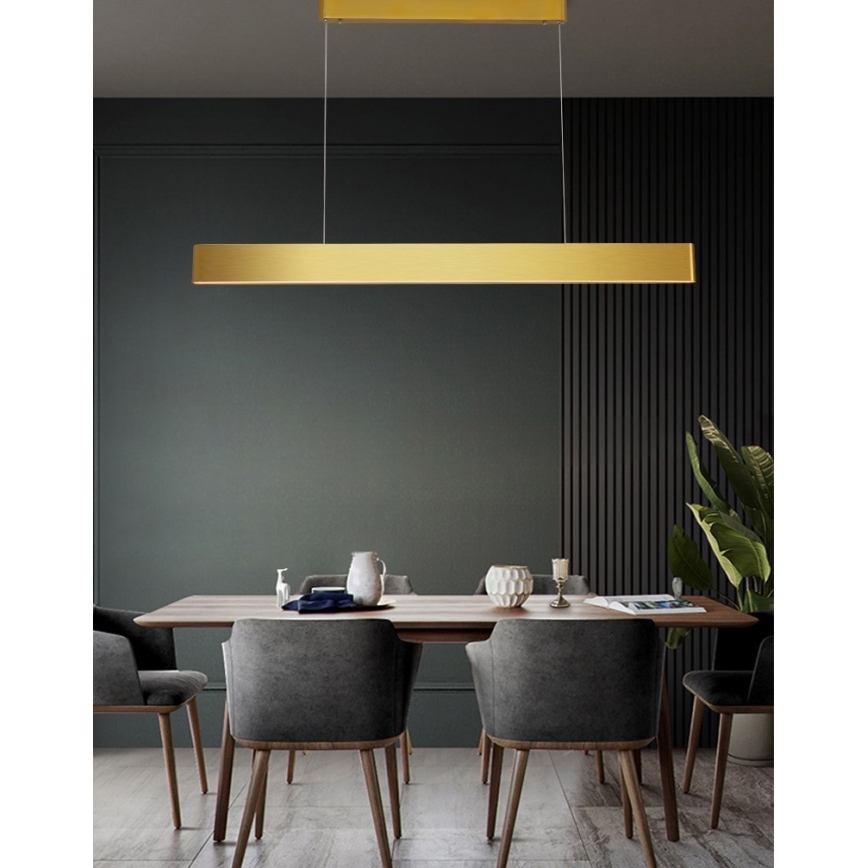 Immax NEO 07157-G120X - LED RGB+CCTW Dimmable chandelier on a string MILANO LED/40W/230V Tuya gold