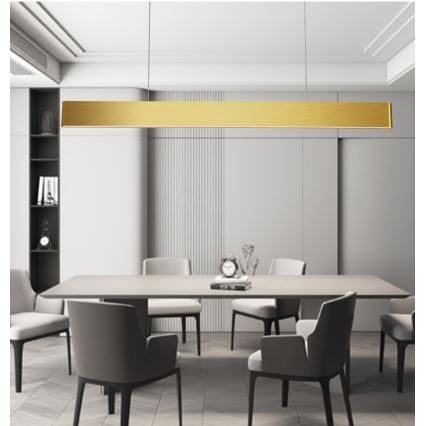 Immax NEO 07157-G120X - LED RGB+CCTW Dimmable chandelier on a string MILANO LED/40W/230V Tuya gold