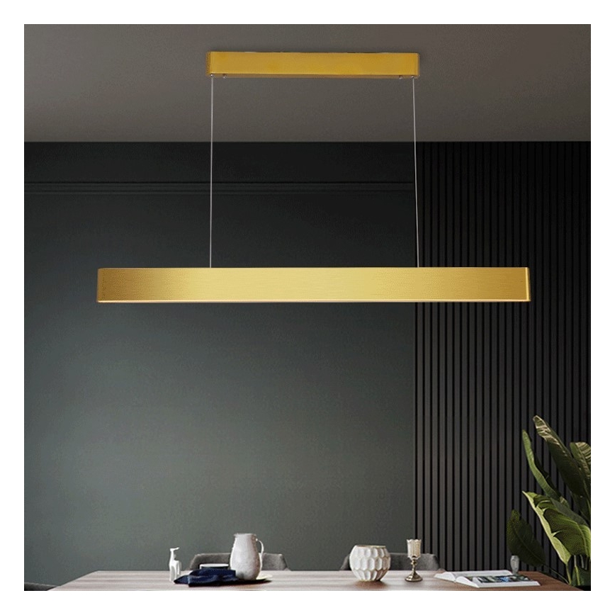 Immax NEO 07157-G120X - LED RGB+CCTW Dimmable chandelier on a string MILANO LED/40W/230V Tuya gold