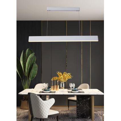 Immax NEO 07157-W120X - LED RGB+CCT Dimmable chandelier on a string MILANO LED/40W/230V Tuya white