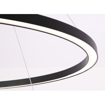 Immax NEO 07158-B80 - LED Dimmable chandelier on a string FINO LED/60W/230V Tuya black + remote control