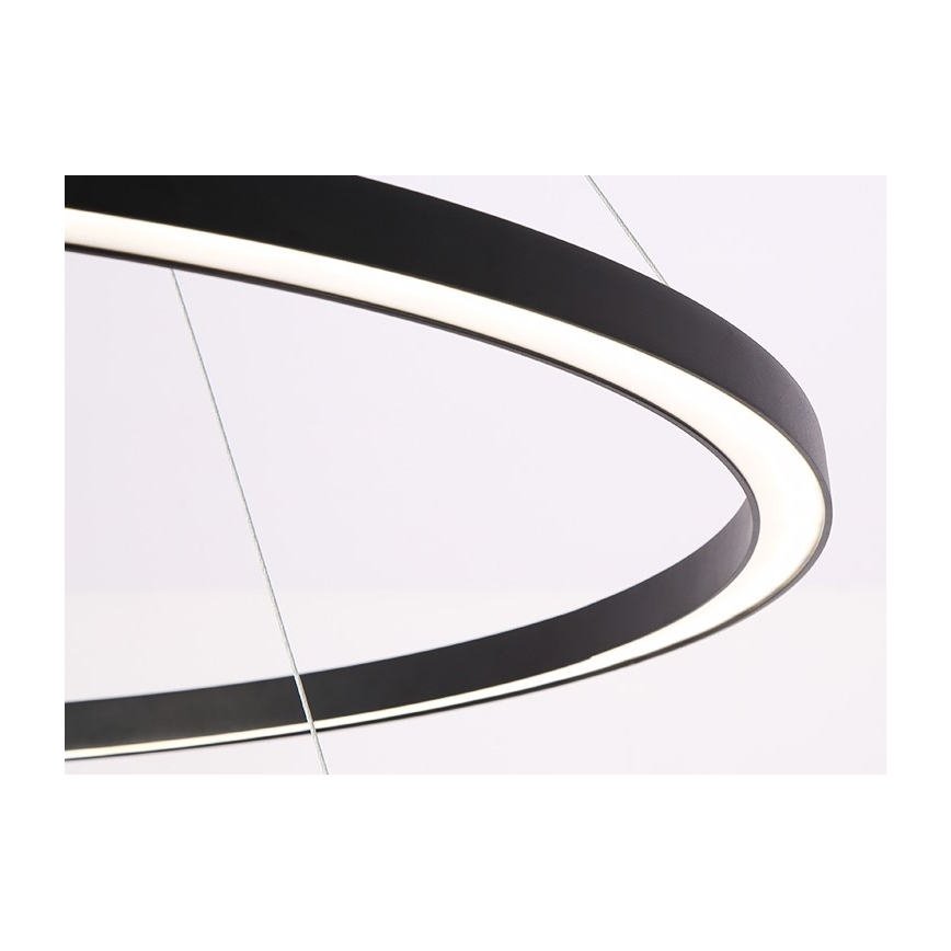 Immax NEO 07158-B80 - LED Dimmable chandelier on a string FINO LED/60W/230V Tuya black + remote control