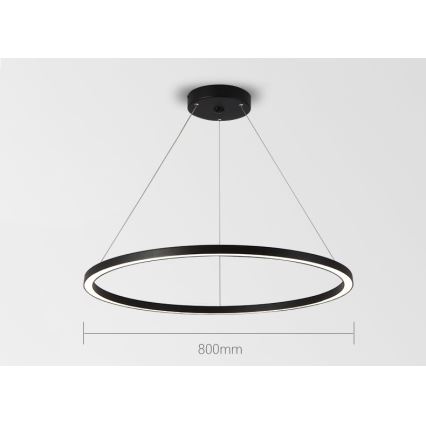 Immax NEO 07158-B80 - LED Dimmable chandelier on a string FINO LED/60W/230V Tuya black + remote control