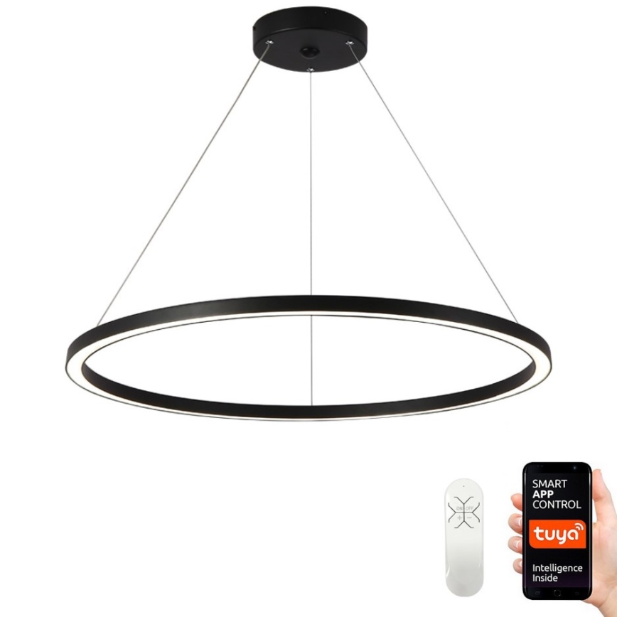 Immax NEO 07158-B80 - LED Dimmable chandelier on a string FINO LED/60W/230V Tuya black + remote control