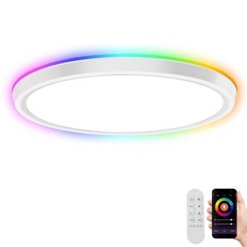 Immax NEO 07164-40 - LED RGB+CCT Dimmable ceiling light NEO LITE TUDO LED/50W/230V Wi-Fi Tuya +remote control
