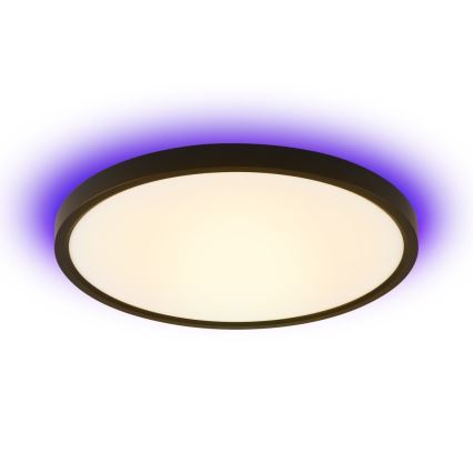Immax NEO 07166-B40 - LED RGB+CCT Dimmable ceiling light NEO LITE TUDO LED/50W/230V Wi-Fi Tuya black + remote control