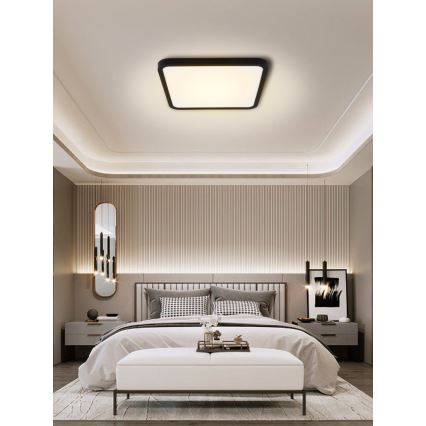 Immax NEO 07167-B40 - LED RGB+CCT Dimmable ceiling light NEO LITE TUDO LED/50W/230V Wi-Fi Tuya black + remote control