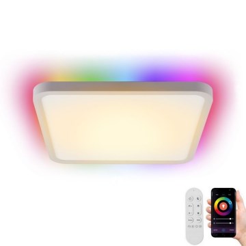 Immax NEO 07168-W40 - LED RGB+CCT Dimmable ceiling light NEO LITE TUDO LED/50W/230V Wi-Fi Tuya white + remote control