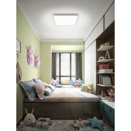 Immax NEO 07168-W40 - LED RGB+CCT Dimmable ceiling light NEO LITE TUDO LED/50W/230V Wi-Fi Tuya white + remote control