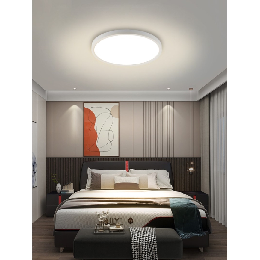 Immax NEO 07169-W60 - LED RGB+CCT Dimmable ceiling light NEO LITE TUDO 65W/230V 2700-6500K Wi-Fi Tuya + remote control white