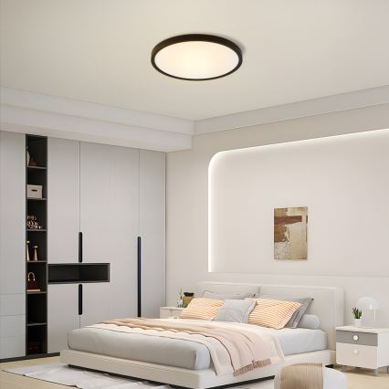 Immax NEO 07170-B60 - LED RGB+CCT Dimmable ceiling light NEO LITE TUDO LED/65W/230V 2700-6500K Wi-Fi Tuya black + remote control