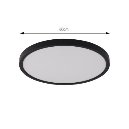 Immax NEO 07170-B60 - LED RGB+CCT Dimmable ceiling light NEO LITE TUDO LED/65W/230V 2700-6500K Wi-Fi Tuya black + remote control