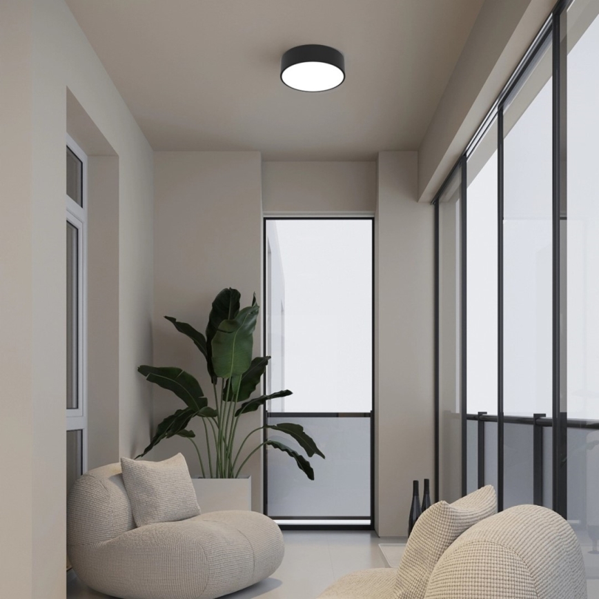 Immax NEO 07200L - LED Dimmable ceiling light RONDATE LED/18W/230V 3000-6000K d. 25 cm black Tuya + remote control