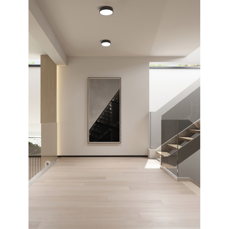 Immax NEO 07200L - LED Dimmable ceiling light RONDATE LED/18W/230V 3000-6000K d. 25 cm black Tuya + remote control