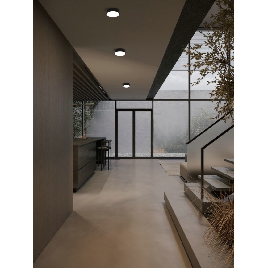 Immax NEO 07200L - LED Dimmable ceiling light RONDATE LED/18W/230V 3000-6000K d. 25 cm black Tuya + remote control