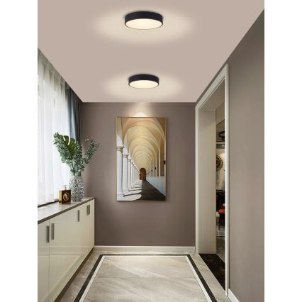 Immax NEO 07201L - LED Dimmable ceiling light RONDATE LED/28W/230V black Tuya + remote control