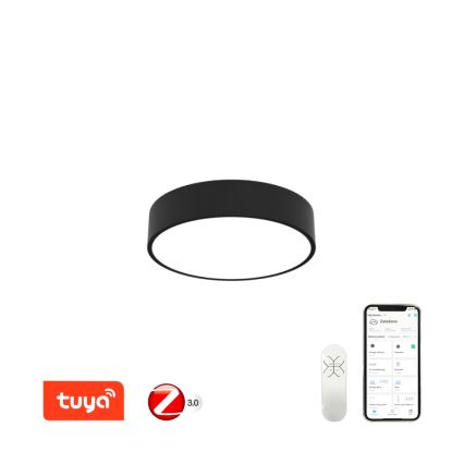 Immax NEO 07201L - LED Dimmable ceiling light RONDATE LED/28W/230V black Tuya + remote control