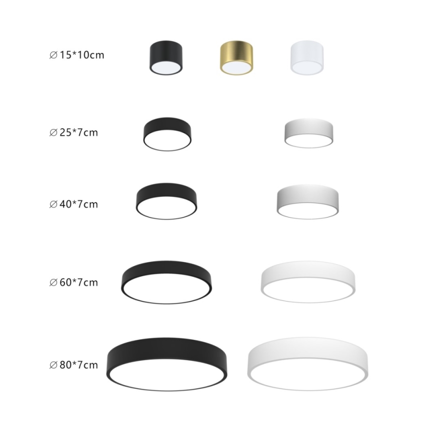 Immax NEO 07201L - LED Dimmable ceiling light RONDATE LED/28W/230V black Tuya + remote control