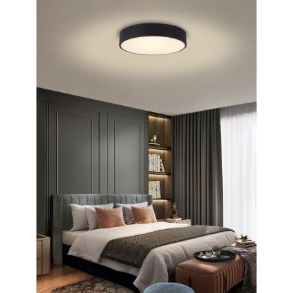 Immax NEO 07202L - LED Dimmable ceiling light RONDATE LED/53W/230V black Tuya + remote control