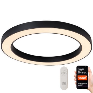 Immax NEO 07210L - LED Dimmable ceiling light PASTEL LED/68W/230V 95 cm black Tuya + remote control