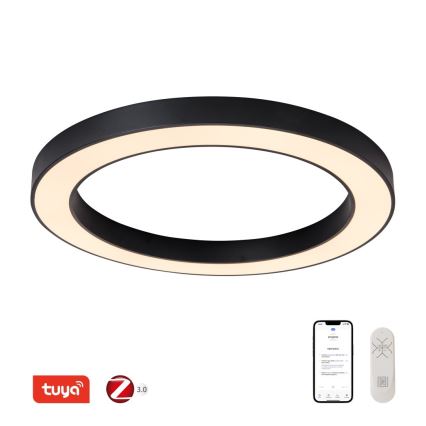Immax NEO 07210L - LED Dimmable ceiling light PASTEL LED/68W/230V 95 cm black Tuya + remote control