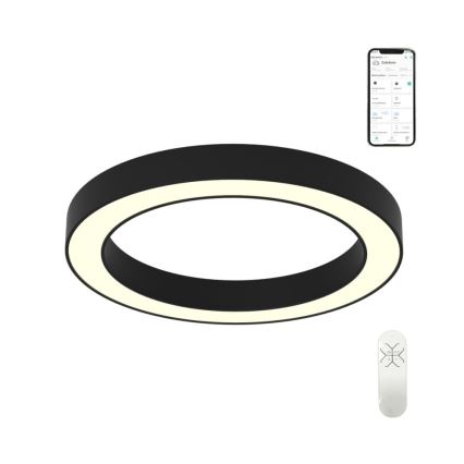 Immax NEO 07210L - LED Dimmable ceiling light PASTEL LED/68W/230V 95 cm black Tuya + remote control