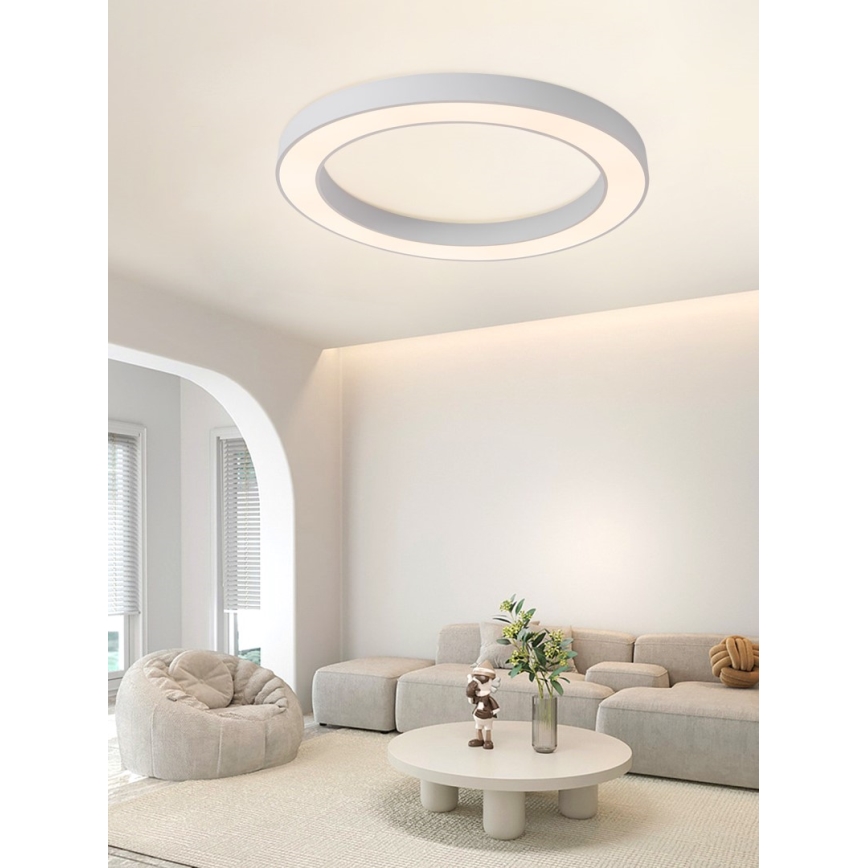 Immax NEO 07213L - LED Dimmable ceiling light PASTEL LED/68W/230V 95 cm white Tuya + remote control