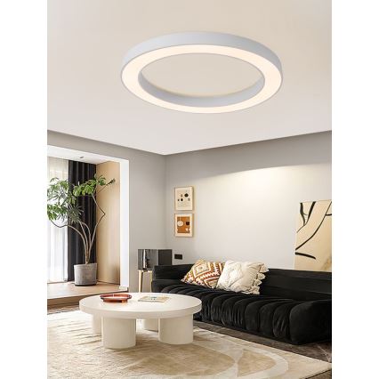 Immax NEO 07213L - LED Dimmable ceiling light PASTEL LED/68W/230V 95 cm white Tuya + remote control
