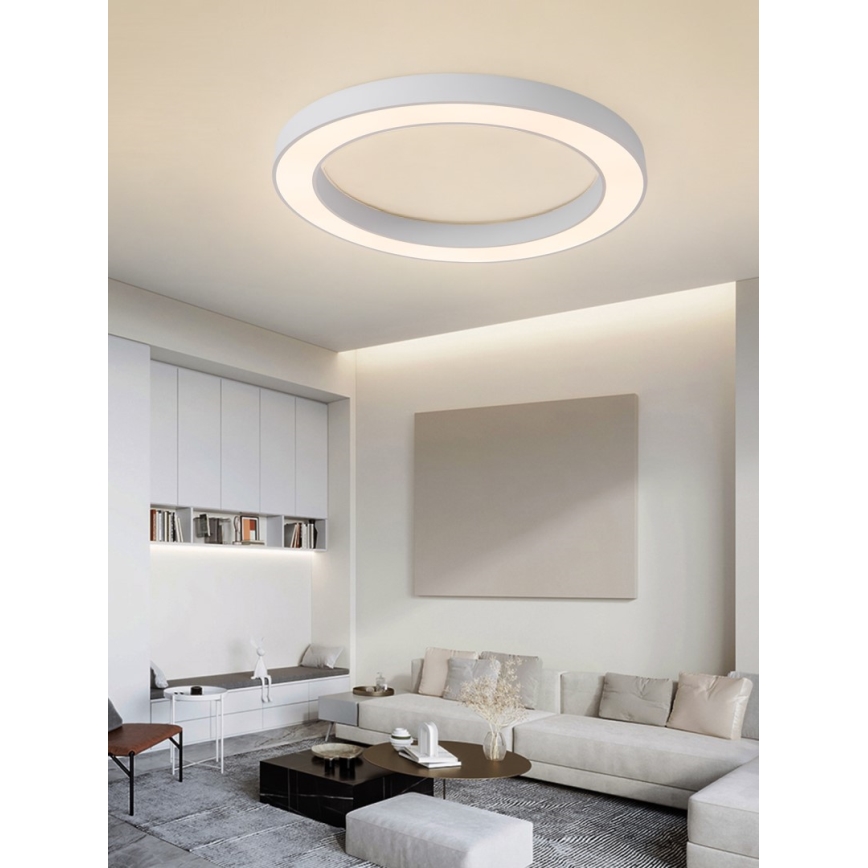 Immax NEO 07213L - LED Dimmable ceiling light PASTEL LED/68W/230V 95 cm white Tuya + remote control
