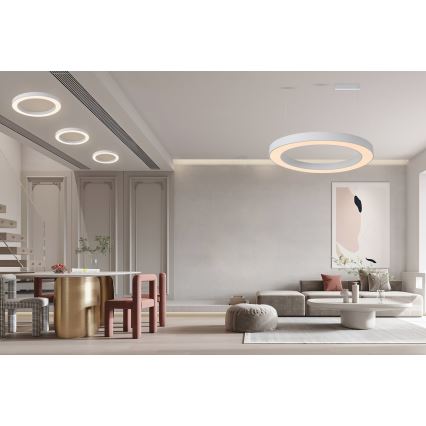 Immax NEO 07213L - LED Dimmable ceiling light PASTEL LED/68W/230V 95 cm white Tuya + remote control