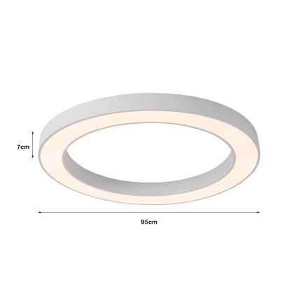 Immax NEO 07213L - LED Dimmable ceiling light PASTEL LED/68W/230V 95 cm white Tuya + remote control