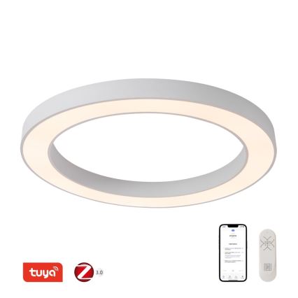 Immax NEO 07213L - LED Dimmable ceiling light PASTEL LED/68W/230V 95 cm white Tuya + remote control