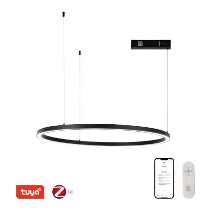Immax NEO 07215L - LED Dimmable chandelier on a string FINO LED/60W/230V 80 cm black Tuya + remote control