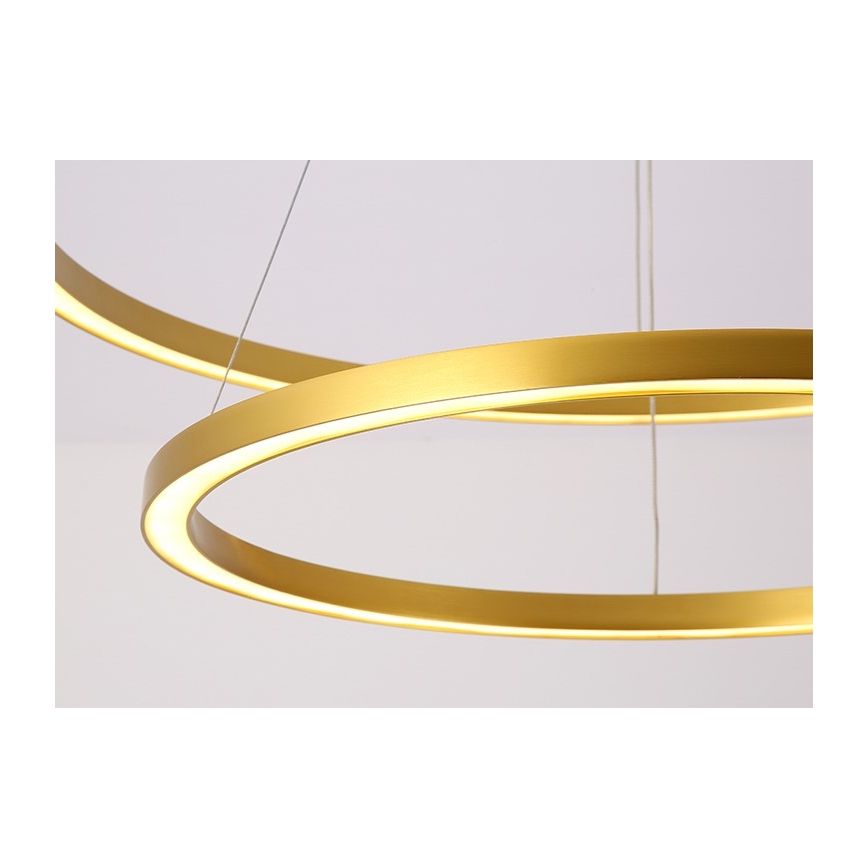 Immax NEO 07218L - LED Dimmable chandelier on a string FINO LED/93W/230V 60/80cm gold Tuya + remote control
