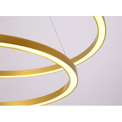 Immax NEO 07218L - LED Dimmable chandelier on a string FINO LED/93W/230V 60/80cm gold Tuya + remote control