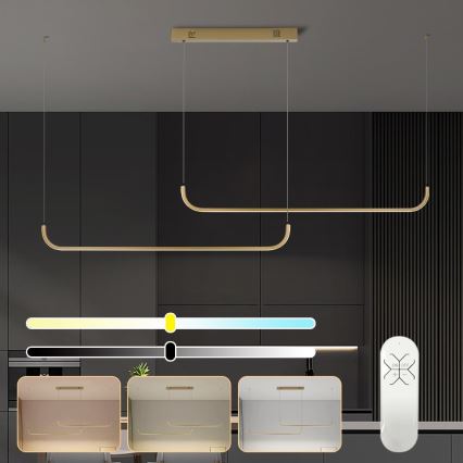 Immax NEO 07228L - LED Dimmable chandelier on a string PATTINI LED/53W/230V Tuya + remote control