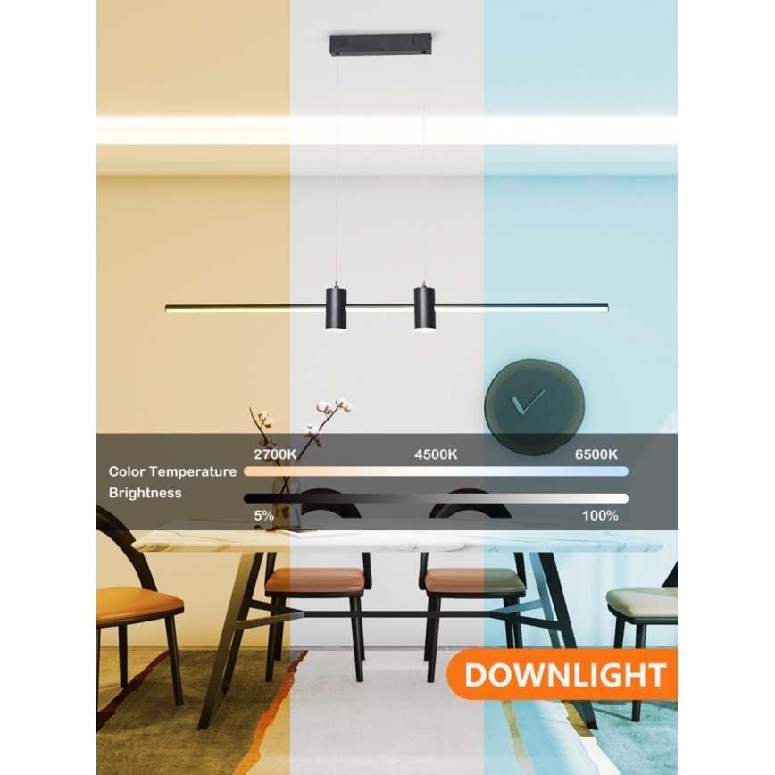Immax NEO 07230L - LED Dimmable chandelier on a string NEO LITE ESTRELAS LED/30W/230V 2700-6500K Wi-Fi Tuya + remote control