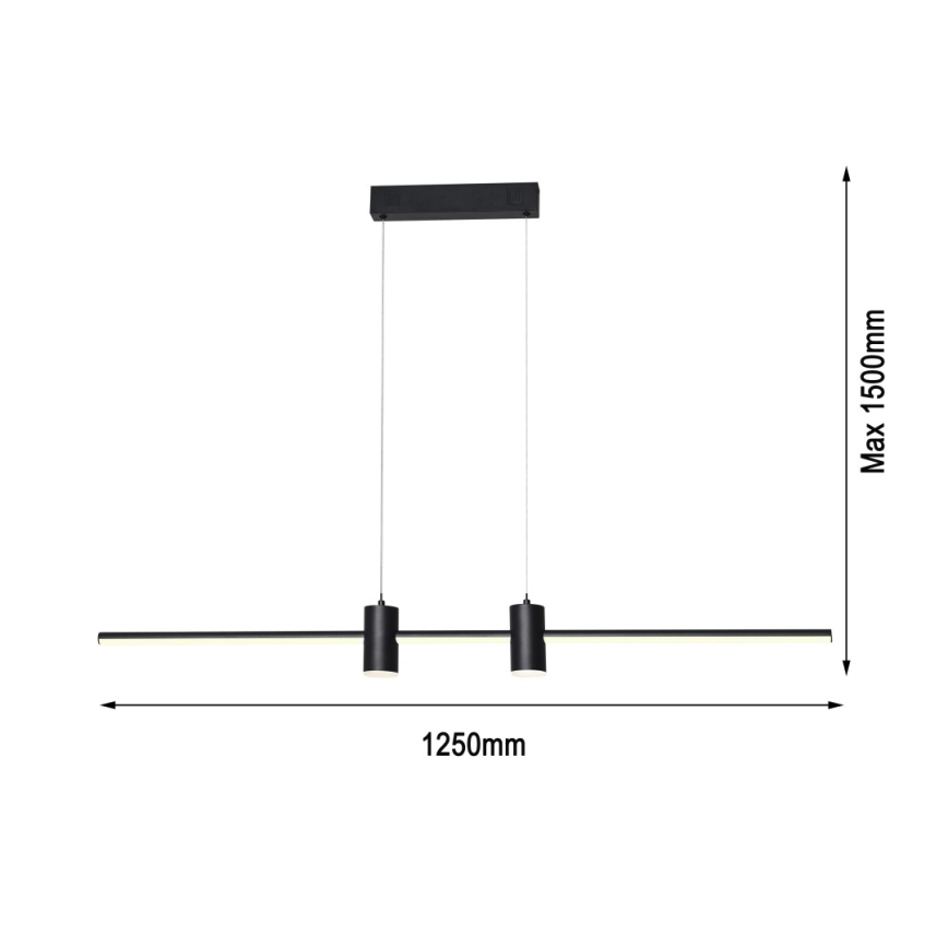 Immax NEO 07230L - LED Dimmable chandelier on a string NEO LITE ESTRELAS LED/30W/230V 2700-6500K Wi-Fi Tuya + remote control
