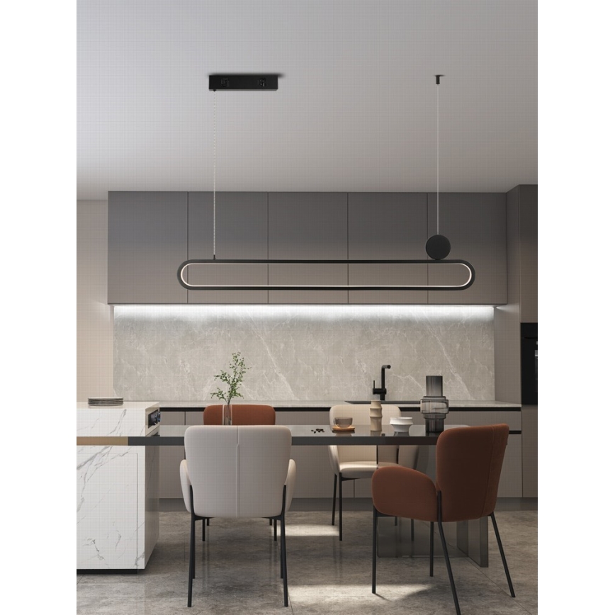 Immax NEO 07231L - LED Dimmable chandelier on a string NEO LITE OVALE LED/50W/230V 2700-6500K Wi-Fi Tuya + remote control
