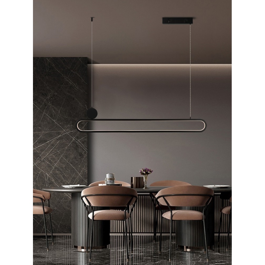 Immax NEO 07231L - LED Dimmable chandelier on a string NEO LITE OVALE LED/50W/230V 2700-6500K Wi-Fi Tuya + remote control